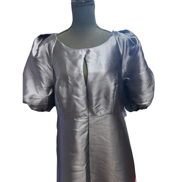 Kay Unger Delfina Statement Sleeve Gown Midnight Pink Zinnia Size 16 NWT - Picture 5 of 12